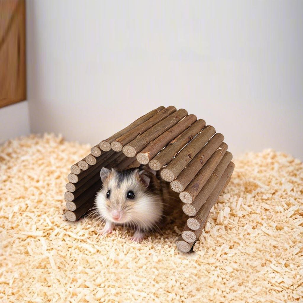 Branch Hamster Arch Toy Chewable Climbing Ladder Fence for Syrian Hamster Teeth Grinding Pet Cage Toy