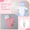 Windproof Clothespins Plastic Laundry Clip Portable Bra Socks Hanger Hook Quilt Clothing Clip Hanging Rope Clothes Peg