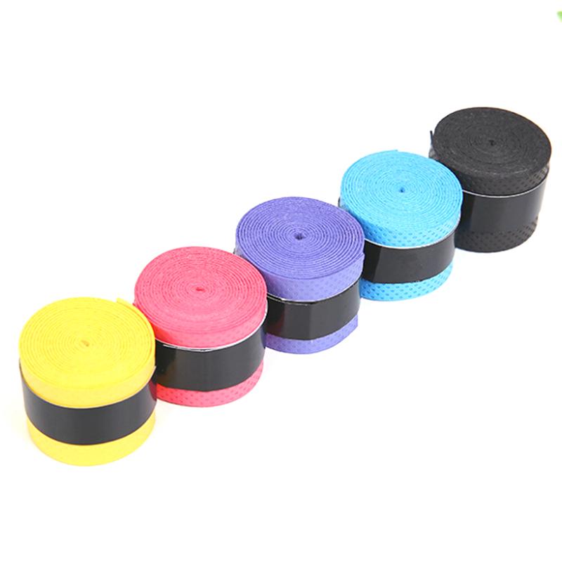 5Pcs Anti Slip Racket Over Grip Roll Tennis Badminton Squash Handle Tape Random