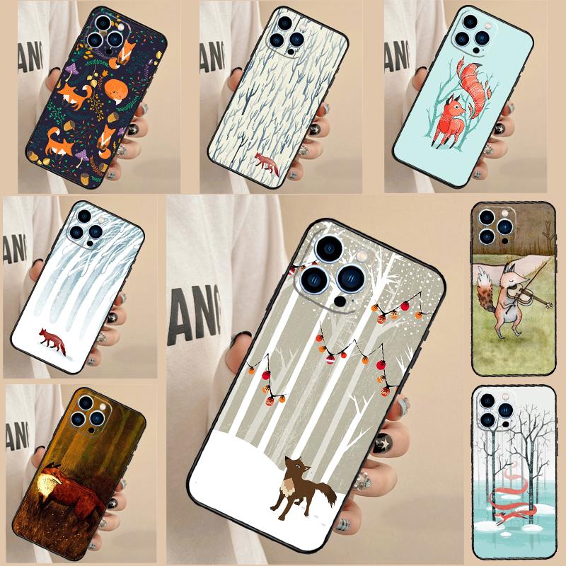 Winter Fox Foxes For Huawei Nova 8i 11i 12i 12s 9 10 SE Y60 Y70 Y90 Y72 Y73 Y61 Y91 P60 Pro P30 P40 Lite Case