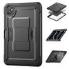 For iPad Pro 11 (2025)/11 (2024) Case PC + TPE Tablet Cover with Hidden Zinc Alloy Kickstand