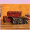 Retro Wooden Jewelry Box With Password Lock For Bathroom Storage Solutions