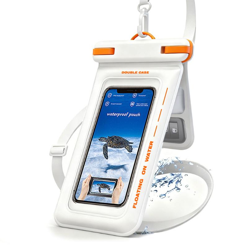 

Double Space Waterproof Pouch for Phones Secure Dry Bag for Universal Compatibility Beach Pool Use