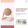 balacoo Cat Scratching Ball: Sisal Scratcher Toy, Interactive Grinding Claw Ball, Rotatable Exercise Wheel to Toy for Small Cats