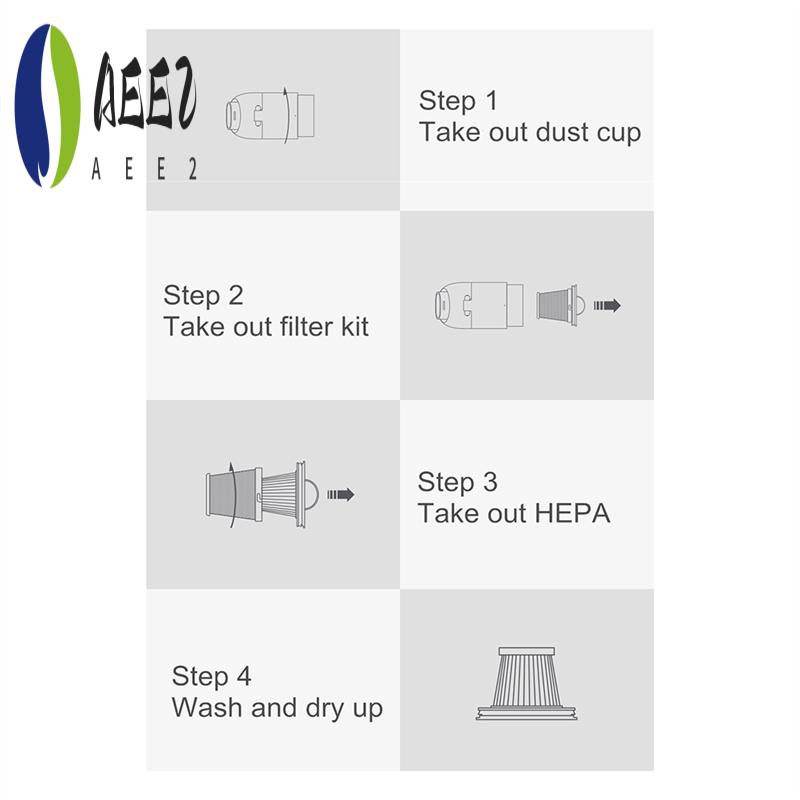 

AEE2-For Mijia Handy Vacuum Cleaner HEPA Filter For XIAOMI Handy Vacuum Cleaner SSXCQ01XY Home Mini Wireless Washable Filter белый