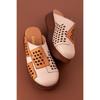 Women's Genuine Leather Wedge Heel Casual Summer Slippers Clogs