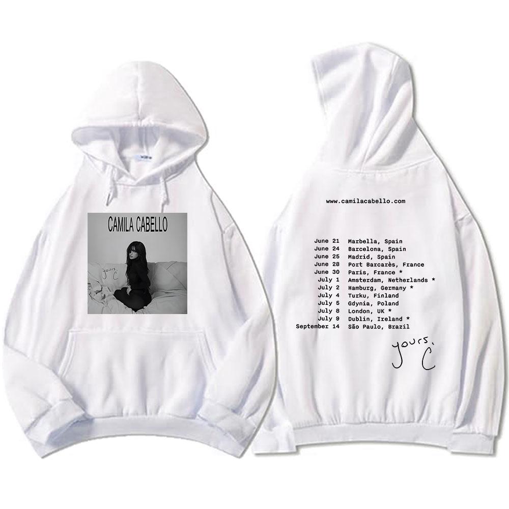 Camila Cabello Yours.C Tour 2025 Hoodies Langarm Fleece Herren/Damen Sweatshirts Grafik Kleidung Tasche Kapuzenpullover Männlich