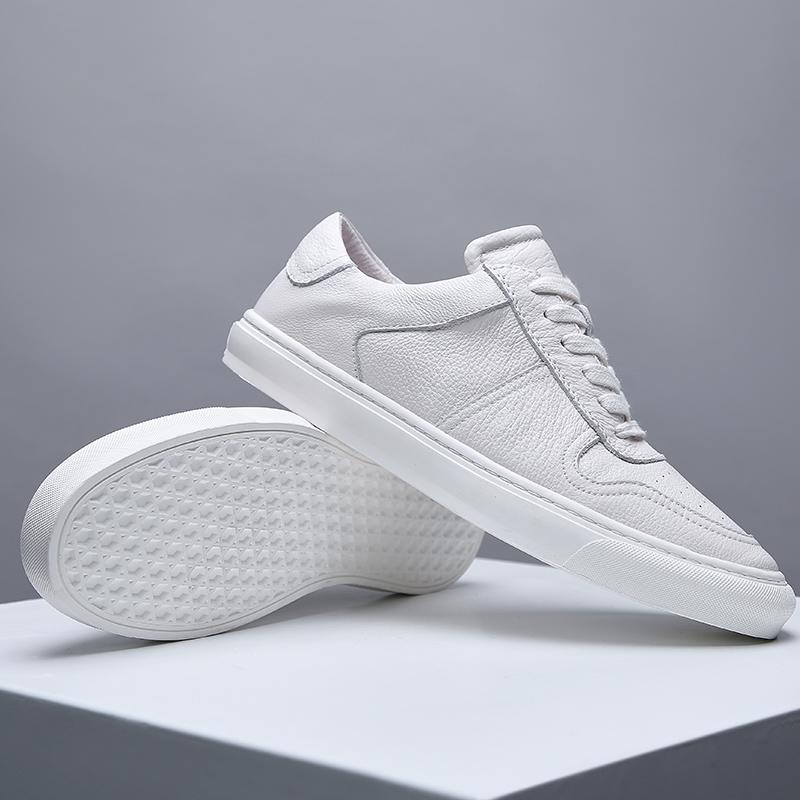 Fashion High Quality Mens Skateboard Shoes Comfortable Sneakers Lightweight Outdoor Male Walking Shoes Genuine Leather Casual Footwear