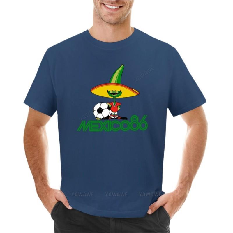 

Mexico 86 Pique Print TShirt boys t shirts oversized t shirts t shirt man hippie clothes mens big and tall t shirts S
