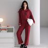 Modal Women's Long Sleeve Cardigan and Pants Pajama Set - Autumn Casual Style