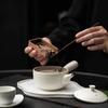200ml Creative White Ceramic Side Handle Coarse Teapot with Filter for Home Tea Making Kung Fu Tea Set