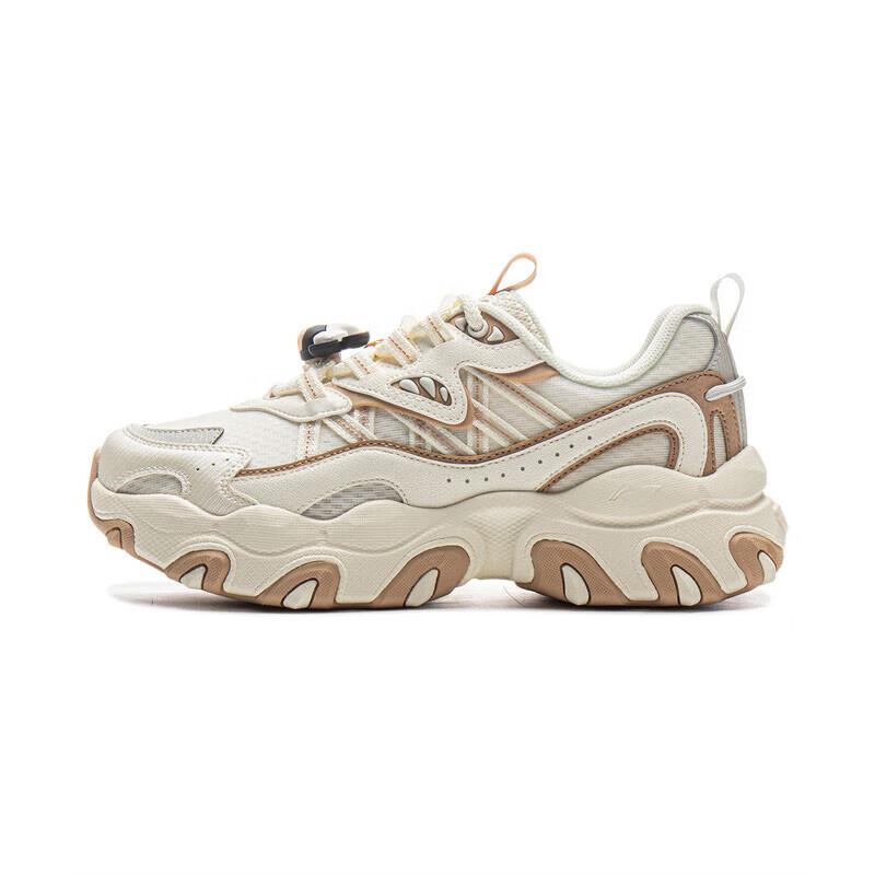 

New Disney x LiNing Cat Paw Lite3 Slip Resistant, Abrasion Resistant, Lightweight Low top Chunky Sneakers Women s Ecru AGCV044-6 39