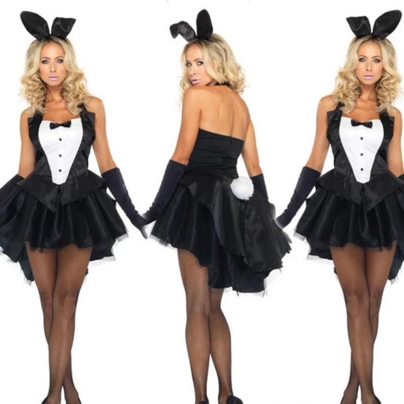 Sexy Bunny Girl Costume Babydoll Cosplay Lingerie Erotic Rabbit Girl Outfit Women Role Playing Underwear Bodysuit Clothes