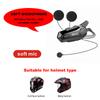 X1 Plus Motorcycle Bluetooth 1000M Intercom Helmet Headset For 2 Rider Intercomunicador Moto Waterproof Interphone Earphone