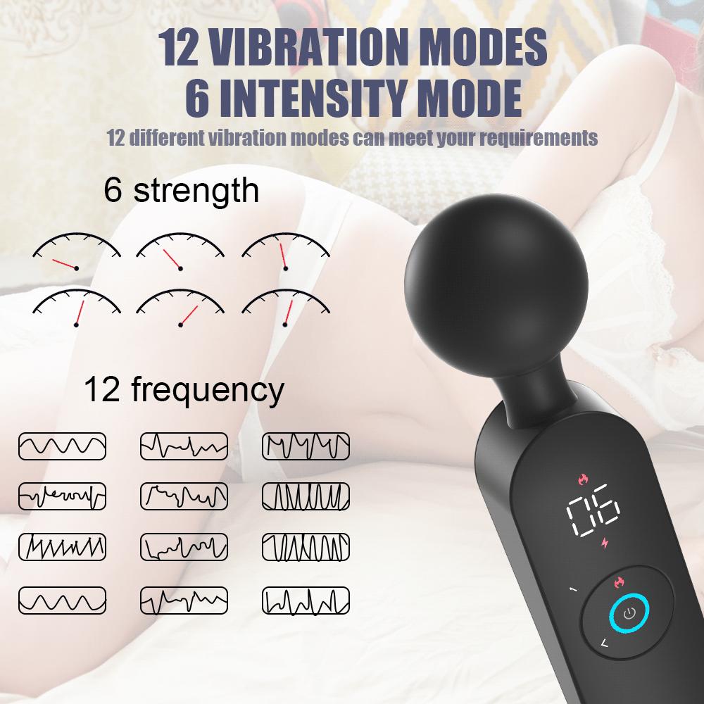 Wireless Dildo Av Vibrators Magic Wand For Women Clitoris Stimulator 72 Frequency Strong Motor Massager Goods Sex Toys For Adult