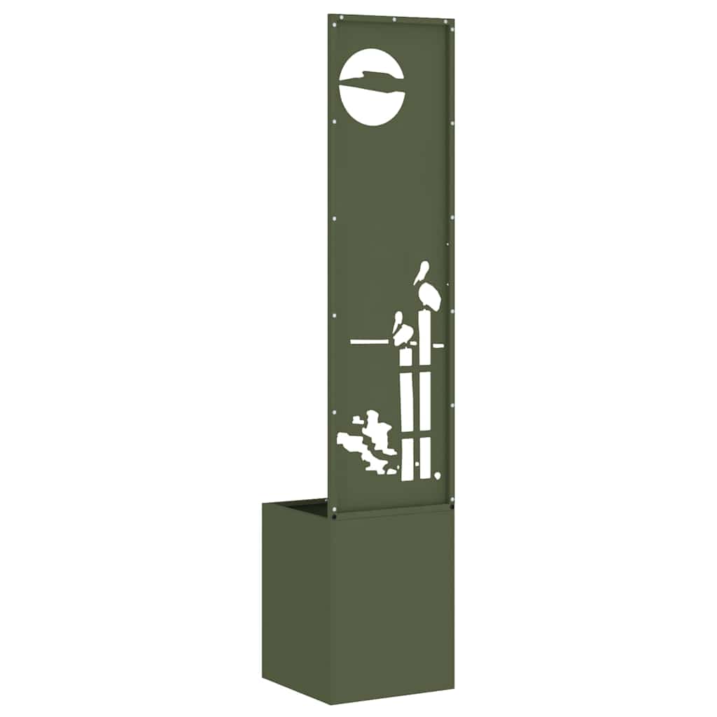 Garden Privacy Screen Canvas Olive Green 32 X 150 Cm