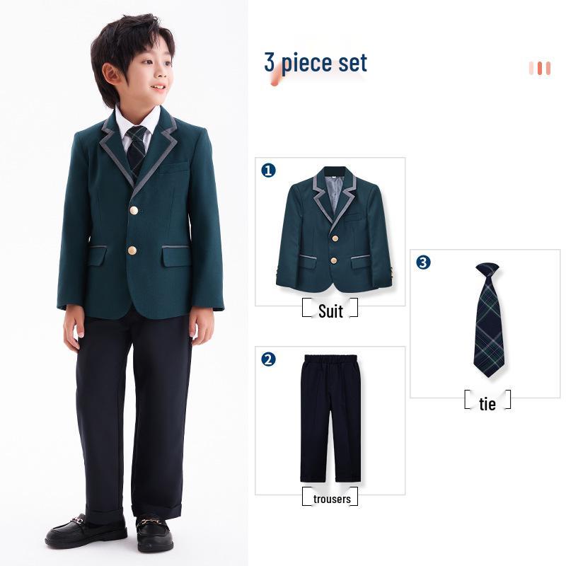 British Style School Uniform Set for Boys & Girls - Autumn/Winter Kindergarten & Performance Suit