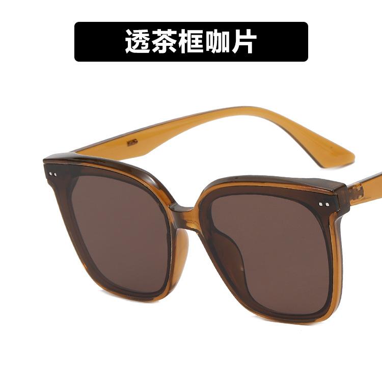 

Солнцезащитные очки квадратной формы Рисовые гвозди Женские солнцезащитные очки Защита от ультрафиолета Тренд Чжоу Янцин Те же очки metal hinge