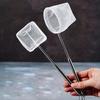 Square/Round Fine Fishing Net with Retractable Stainless Steel Hand Aquarium/Fish Tank Catch Small Fish Shrimp Clean Accessories