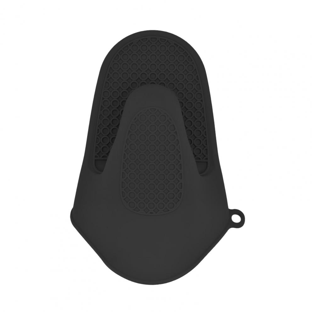 1Pc Silicone Mitten Thickened Anti-scalding Oven Mitt Household Kitchen Silicone Heat Insulation Oven Pot Holder Baking Mitt чёрный
