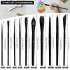 10Pcs Watercolor Paint Brush Set with Ergonomic Wood Handle Artist Paint Brush Art Supplies for Acrylic Painting Oil Painting