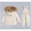 Winter Clothes, Baby Cold-proof Clothes, Boys' Suits, Children's Two-piece Suits, 1-5-year-old Girls' Overalls, One-piece Suits