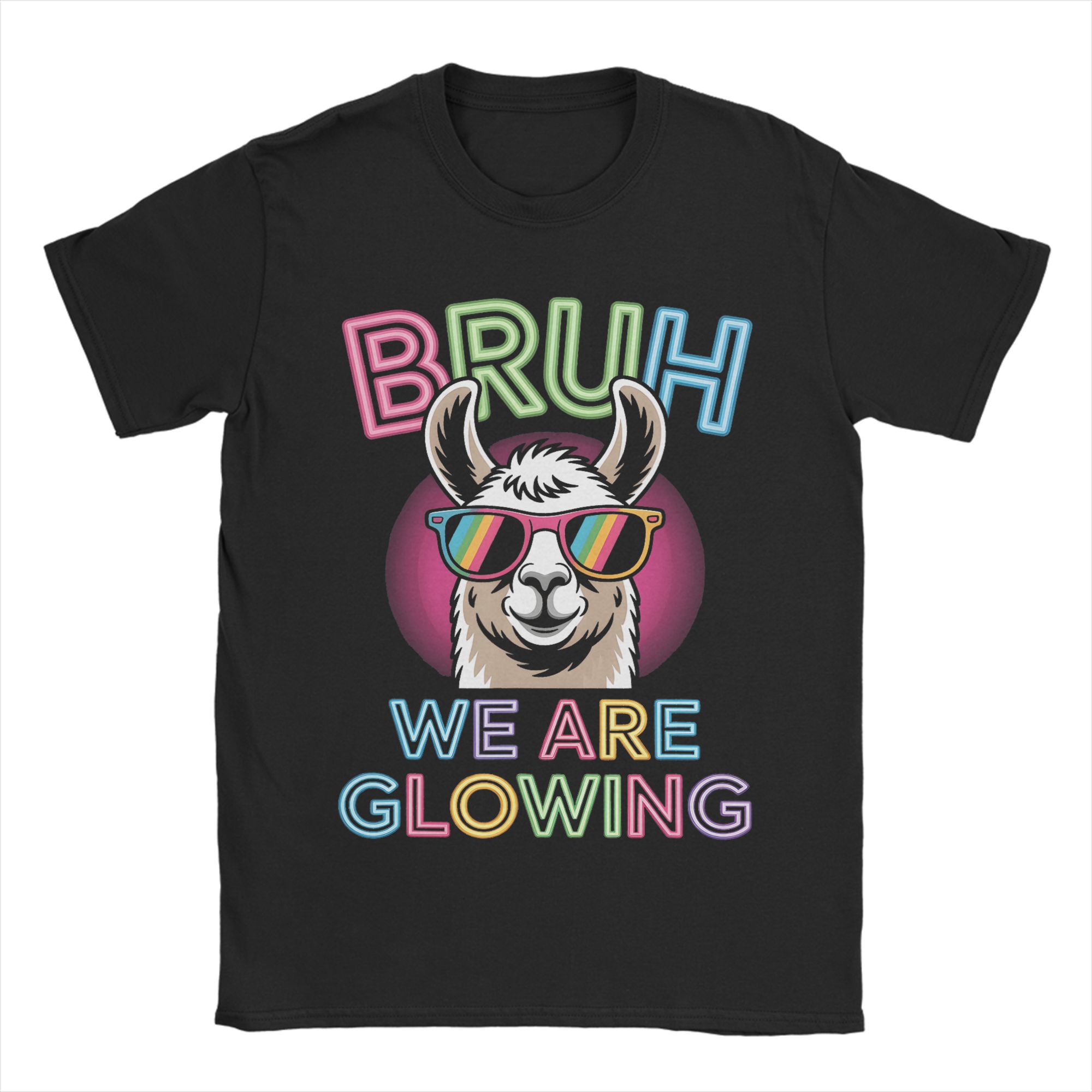 

Unique Bruh We are Glowing in My Glowing Era TShirts for Unisex Crewneck Cotton T Shirt Short Sleeve Tee Shirt Printing Tops S