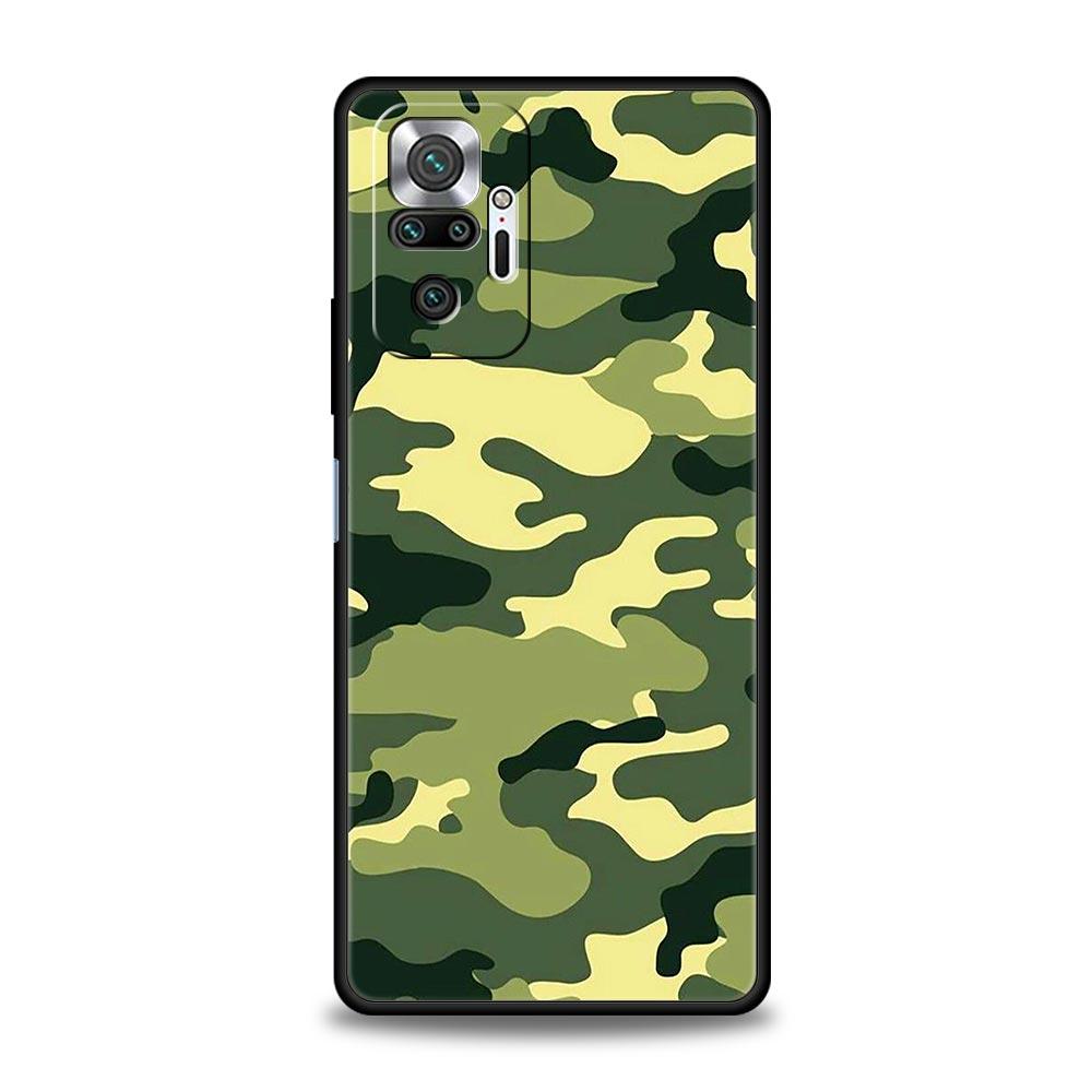 Camouflage Camo Military Army Phone Case For Xiaomi Redmi Note 13 12 5G 11 10 Pro Plus 4G 9S 9 8 7 9T 13C 10C 9C 9A Soft Cover