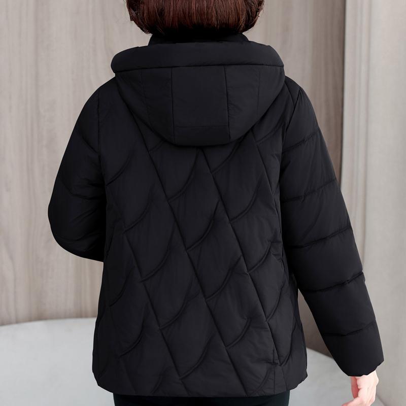 Plus Size L-5XL Fashion Female Coat Winter Jackets Hooded Loose Thick Warm Middle Age Women Parkas