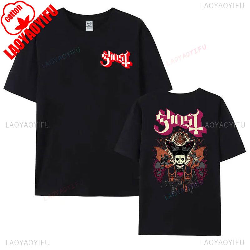 

New Men T-shirt Ghost BC Swedish Heavy Metal Band Fan Shirt Tshirt Women T Shirt Summer Cotton Casual Hipster Streetwear Tops 4XL