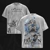 2026 Anime Frieren Beyond Journey's End T-shirt Vintage Washed Oversized T Shirt Men's Clothing Short Sleeve Cotton Tee Tops