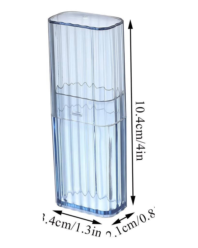 Domácí úložné potřeby, úložná krabička na vatové tyčinky, přenosná cestovní krabička na párátka, náplasti, malé průhledné úložné krabičky