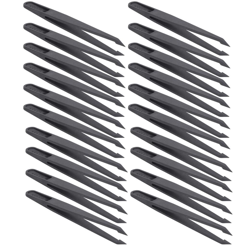 20Pcs Tweezers AntiStatic Carbon Fiber for Phone Watch Electronic Repairing Tools 93307