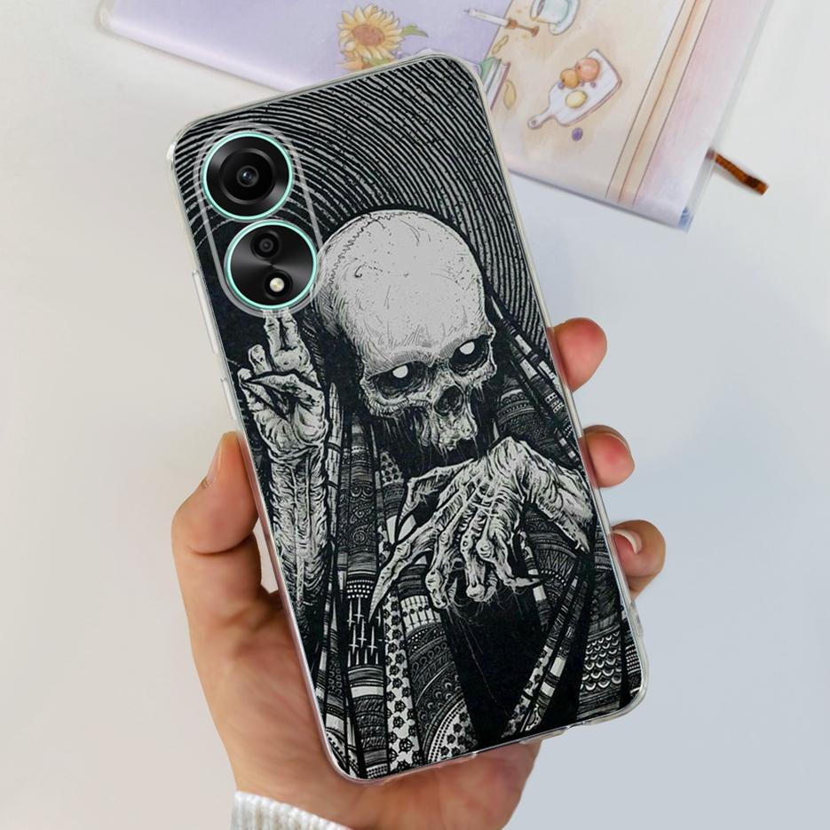 For Oppo A78 4G Case CPH2565 Stylish Painted Cover Soft Silicone Phone Case For Oppo A78 A 78 OppoA78 5G Back Cover Fundas Coque