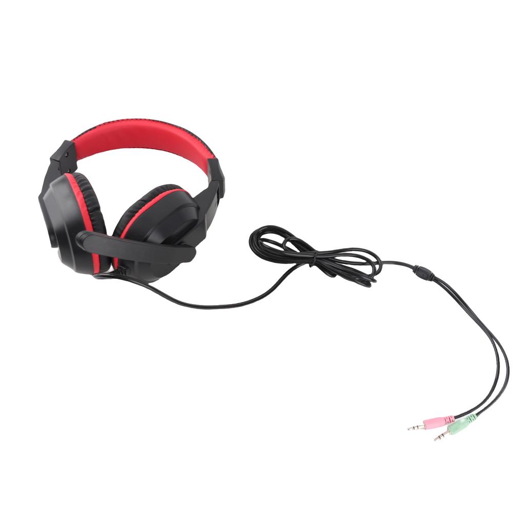 Gaming Headset 3.5mm 3D Surround Sound Mega Bass 360 Degrees Mic Ergonomic Design Headset with
