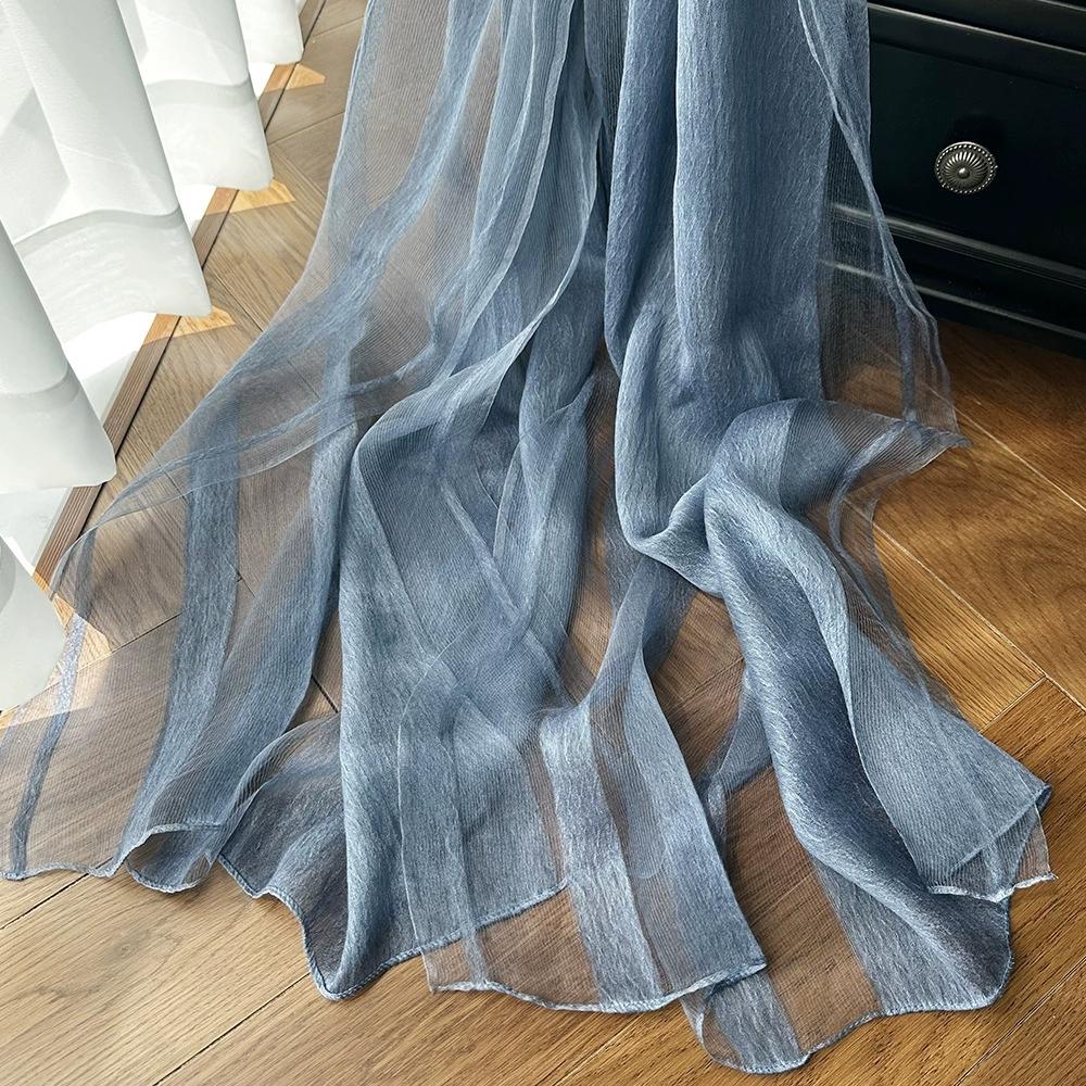 Elegante En Lichte Zijden Sjaal Voor Vrouwen Zacht En Ademend Met Watergolfpatroon Pashmina Sjaals Decoratieve Sjaals