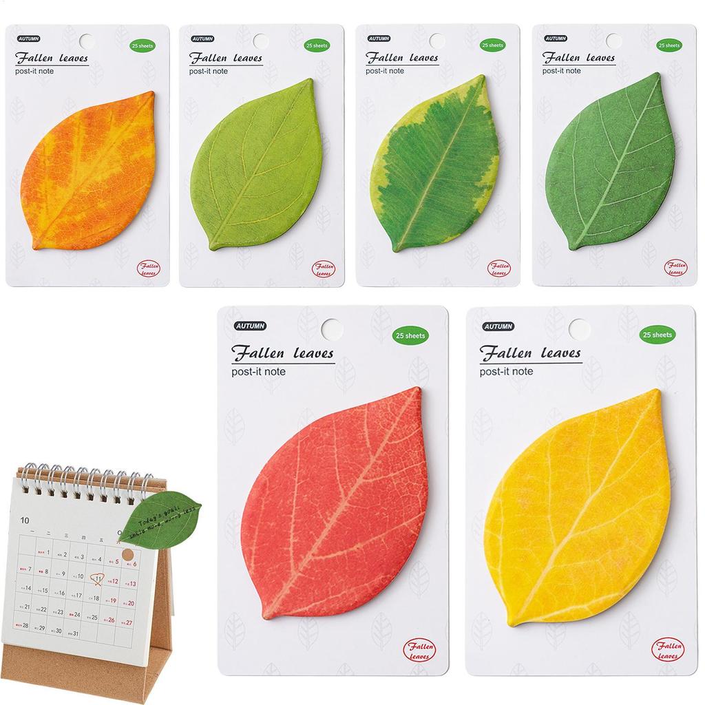 Sticky Notes Notepad Leaf Sticky Notes Stickers Self Sticky Notes DIY Decoration Plant Green Sticky Notes Leaf Stickers