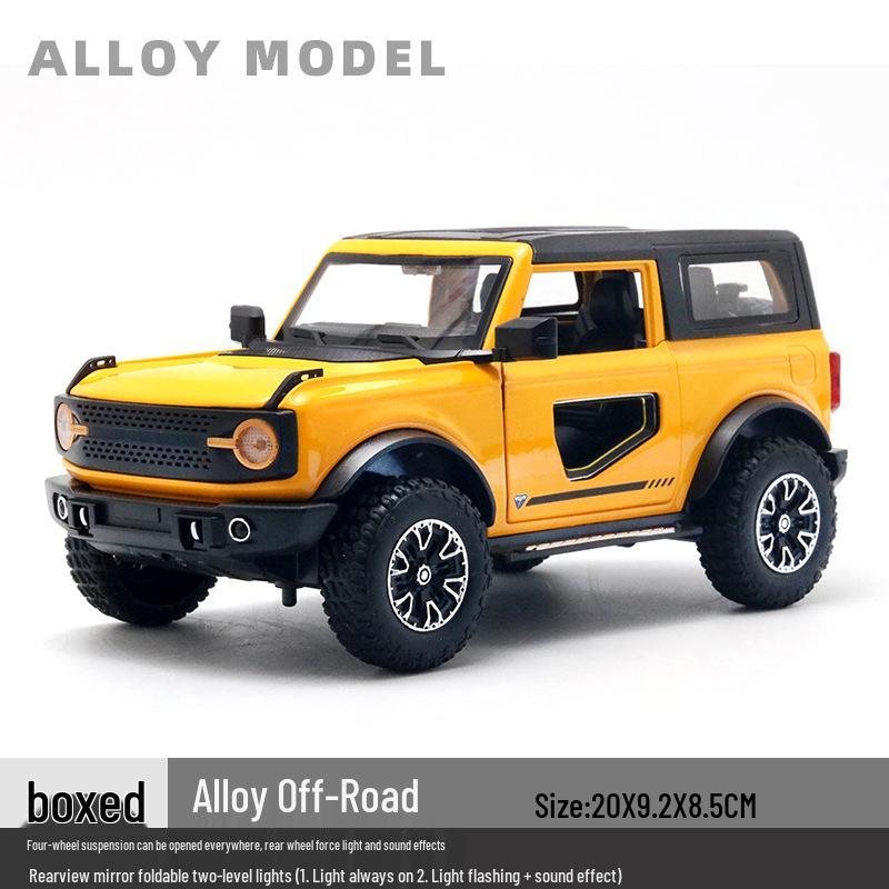 1/24 Alloy Off-Road Vehicle Model Pull-Back Toy with Sound & Light