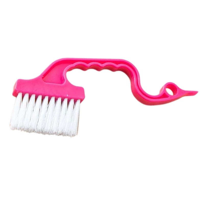 652F Multiple Surfaces Crevice Brush With Flat Edged Scrapers Ergonomic Grip Design Suitable For Tile Grout Keyboard Cleaning