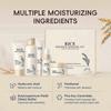 Koreanisches Hautpflege-Set, Glass Skin Pflege-Set, Reis-Hautpflege-Set - Reisreiniger, Toner, Serum, Creme, Augencreme, Gesichts-Set für strahlende Haut, G