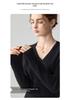 Autumn/Winter Women's V-Neck 100% Pure Cashmere Sweater - Long-Sleeve Knitwear