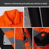 Męski odblaskowy zestaw odzieży roboczej na wiosnę i jesień - Idealny dla służb sanitarnych, architektury krajobrazu i budownictwa