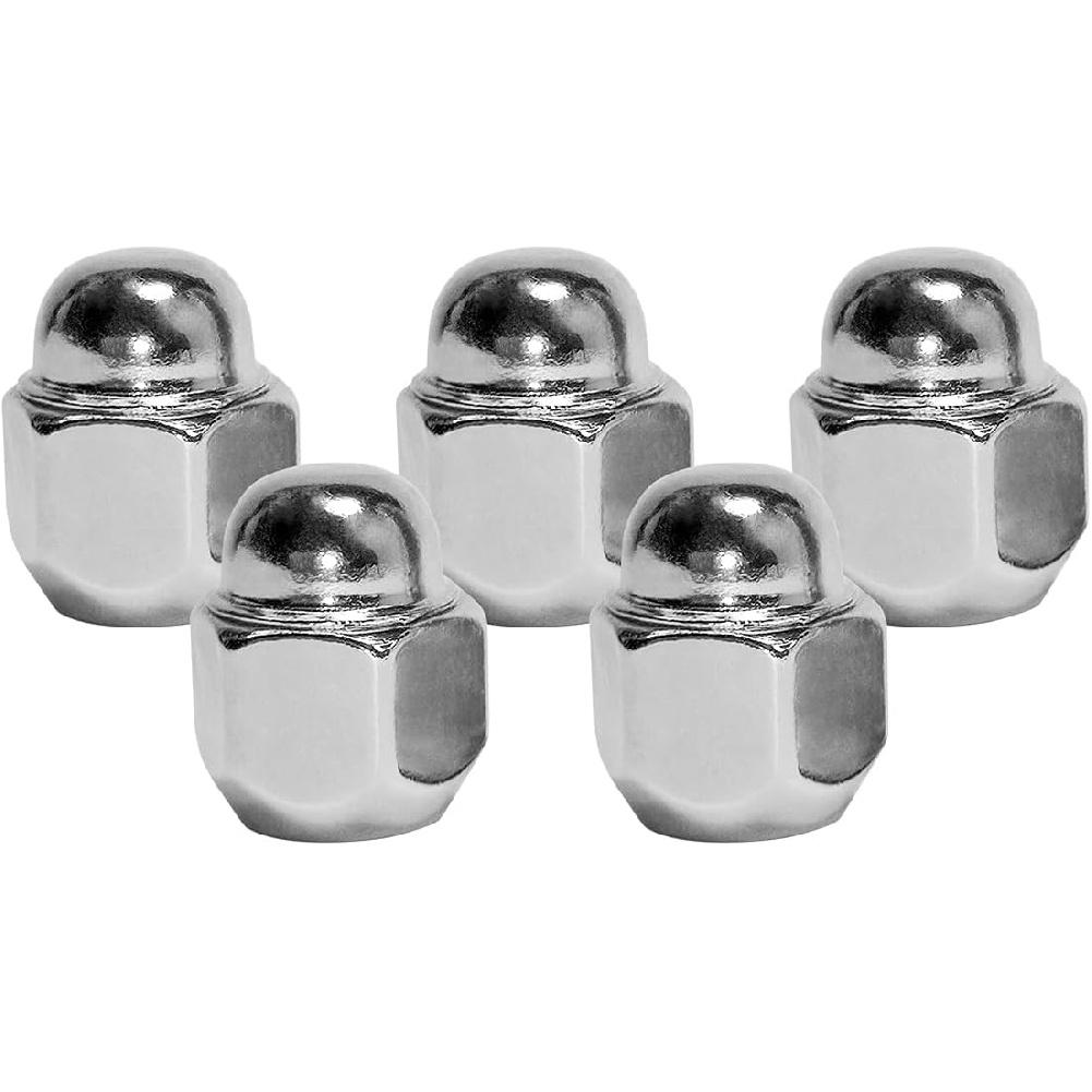 M12X1.5 Chrome Wheel Lug Nut Compatible With Hyundai Sonata Elantra Tucson Genesis Accent Santa Fe Kia Forte Optima Sportage Sorento Rio Rondo