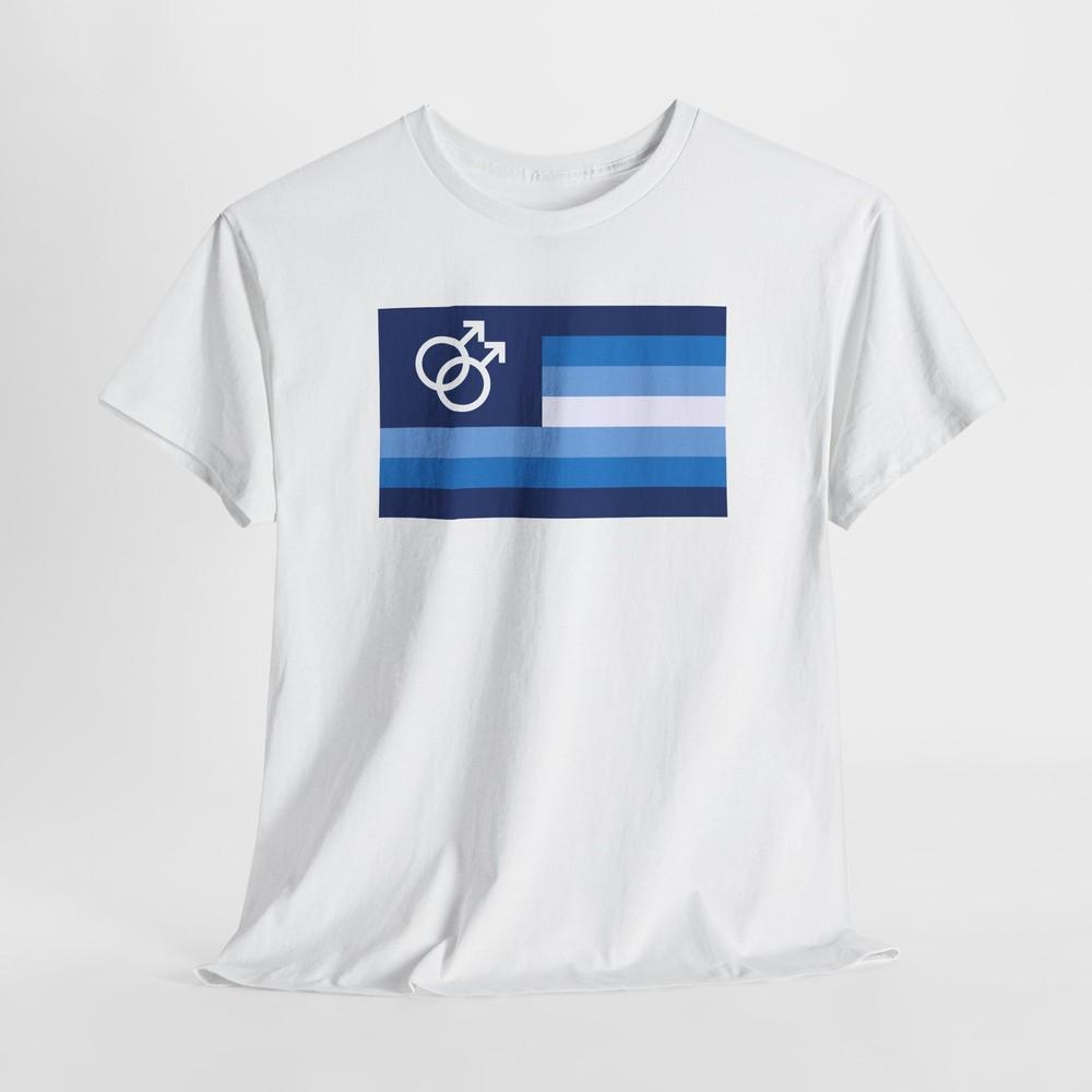 Pride Flag Tshirt Tops Tee, Gay Men's Uranian Identity Shirt, LGBTQ Rainbow T-Shirt, LGBT