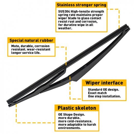 Heckwischerarm & Wischerblatt für Kit 2008-2013 Nissan ROGUE 2011-2016 JUKE 28780JM00A