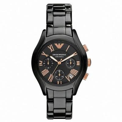 AR1411 Czarny ceramiczny chronograf męski zegarek