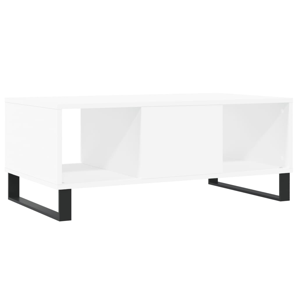 Vidaxl Tavolino da Caffè, Bianco 90X50X36,5 Cm, Materiale Derivato dal Legno