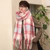 Winter New High-end Imitation Cashmere Warm Scarf Women's Winter Atmosphere Thickened Shawl Thick Beard Scarf