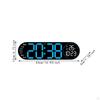 Digital Wall Clock Home Decor with Remote Control for Classroom Bedroom