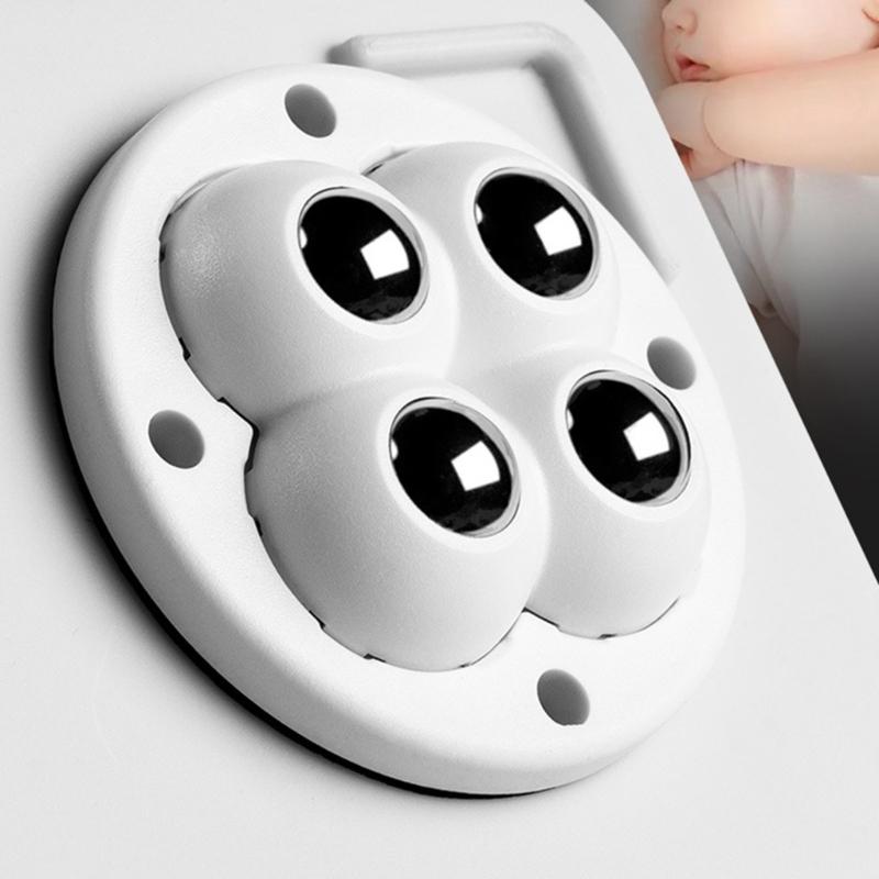 4 Pezzi Ruote Girevoli Autoadesive Mini Ruote Girevoli Ruota Universale Rotazione a 360 Gradi Pulegge per Bidone Pattumiera